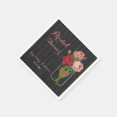 Mooi Roos Mason Jar Vrijgezellenfeest Servetten (Hoek)