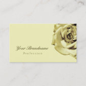 Mooi Roos Plain Pastel Beige Eenvoudig Visitekaartje (Voorkant)