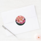Mooi Roos Ronde Sticker (Envelop)