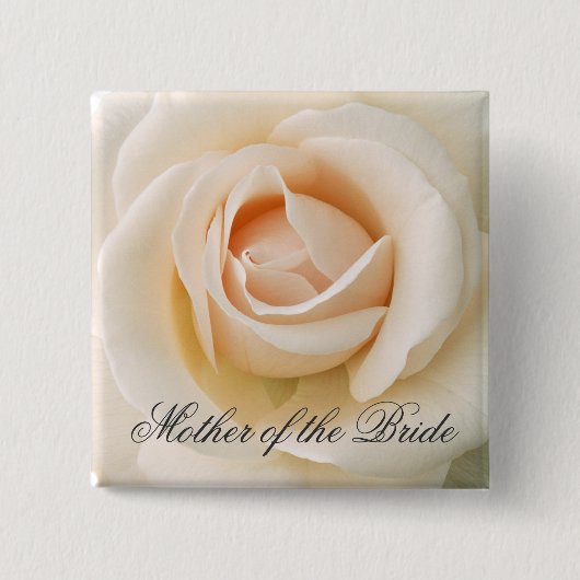 Mooi Roos Vierkante Button 5,1 Cm (Voorkant)
