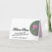 Mooi Roos Wensen-aanpassen elke gelegenheid Kaart (Achterkant)