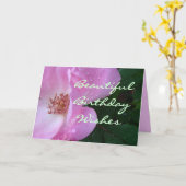 Mooi Roos Wensen-aanpassen elke gelegenheid Kaart (Gele Bloem)