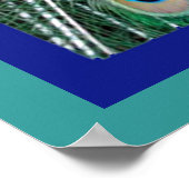 Mooi Royal Peacock Photo Poster (Hoek)