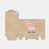 Mooi Roze Baby Carriage Baby shower Bedankdoosjes (Uitgevouwen)