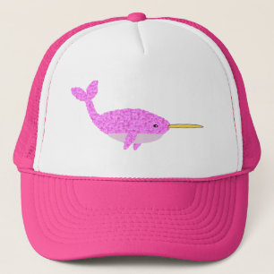 Mooi Roze Baby Meisje Narwal Trucker Pet