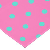 Mooi Roze Blauwe Stippen Tafelkleed (Gekanteld)