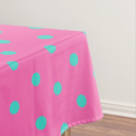 Mooi Roze Blauwe Stippen Tafelkleed