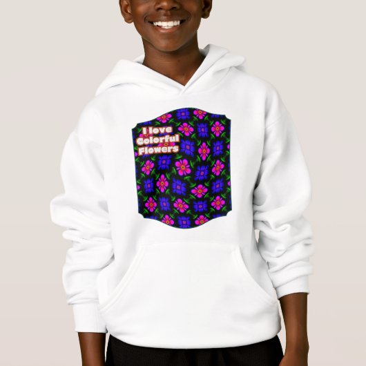Mooi roze bloemen patroon (Voorkant)