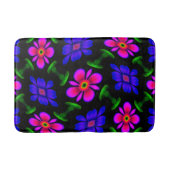 Mooi roze bloemen patroon badmat (Voorkant)