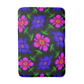 Mooi roze bloemen patroon badmat (Voorkant Verticaal)