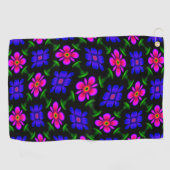 Mooi roze bloemen patroon golfhanddoek (Horizontaal)