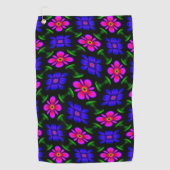 Mooi roze bloemen patroon golfhanddoek (Voorkant)