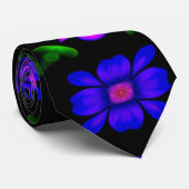 Mooi roze bloemen patroon stropdas (Opgerold)
