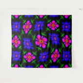 Mooi roze bloemen patroon wandkleed (Voorkant (horizontaal))