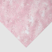 Mooi Roze Blos Elegante Glam Bruiloft Feest Tissuepapier (Detail)