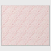 Mooi roze blos parel bruidsdouche cadeaupapier (Vlak)