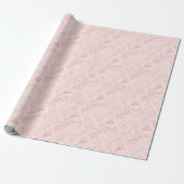 Mooi roze blos parel bruidsdouche cadeaupapier (Uitgerold)