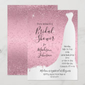 Mooi roze bruidsfeest - kaart (Voorkant / Achterkant)