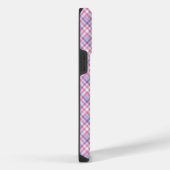 MOOI ROZE EN PAARSE RUIT iPhone HOESJE (Rechterkant)
