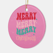 Mooi roze en rood 2 kanten ornament (Links)