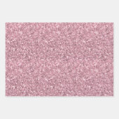 Mooi Roze Glitter Inpakpapier Vel (Voorkant 2)