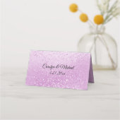 Mooi Roze Glitter Plaatskaartje (Achterkant)