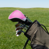 Mooi roze glittereffect golfheadcover (Insitu)