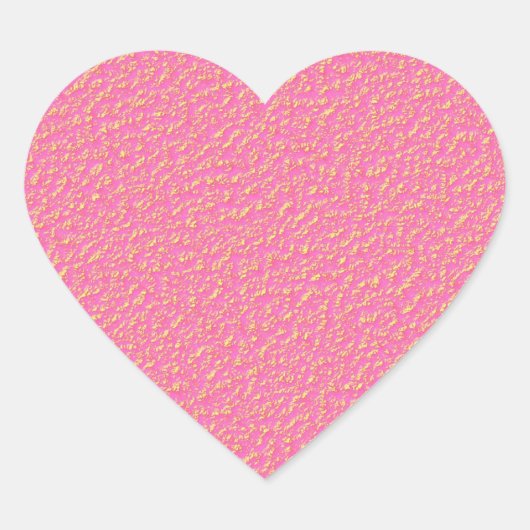 MOOI ROZE GOUD MODERN TRENDY ABSTRACT HART STICKER (Voorkant)