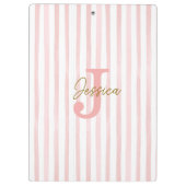 Mooi roze gouden confetti lint klembord (Achterkant)