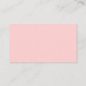 Mooi roze hart envelopkaart informatiekaartje (Achterkant)