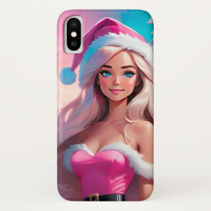 Mooi Roze Kerstmis Meisje 01 Case-Mate iPhone Case