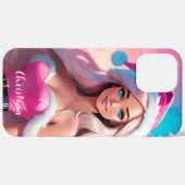 Mooi Roze Kerstmis Meisje 01 Case-Mate iPhone Case (Achterkant / Rechts)