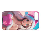 Mooi Roze Kerstmis Meisje 01 Case-Mate iPhone Case (Achterkant (Horizontaal))