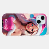 Mooi Roze Kerstmis Meisje 01 Case-Mate iPhone Case (Achterkant (horizontaal))