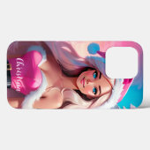 Mooi Roze Kerstmis Meisje 01 Case-Mate iPhone Case (Achterkant (horizontaal))