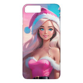 Mooi Roze Kerstmis Meisje 01 Case-Mate iPhone Case (Achterkant)