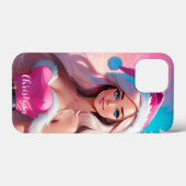 Mooi Roze Kerstmis Meisje 01 Case-Mate iPhone Case (Achterkant (horizontaal))