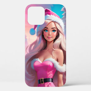 Mooi Roze Kerstmis Meisje 01 Case-Mate iPhone Case