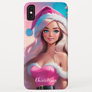 Mooi Roze Kerstmis Meisje 01 Case-Mate iPhone Case