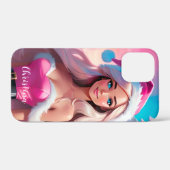 Mooi Roze Kerstmis Meisje 01 Case-Mate iPhone Case (Achterkant (horizontaal))