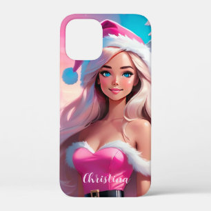 Mooi Roze Kerstmis Meisje 01 Case-Mate iPhone Case