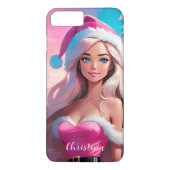Mooi Roze Kerstmis Meisje 01 Case-Mate iPhone Case (Achterkant)