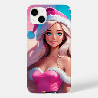 Mooi Roze Kerstmis Meisje 01 Case-Mate iPhone 14 Plus Hoesje