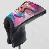 Mooi Roze Kerstmis Meisje 01 Golfheadcover (3/4 voorkant)