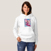 Mooi Roze Kerstmis Meisje 01 Hoodie (Voorkant volledig)