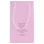 Mooi Roze Kerstmis Meisje 01 Klein Cadeauzakje (Achterkant)