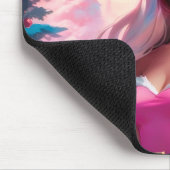 Mooi Roze Kerstmis Meisje 01 Muismat (Hoek)