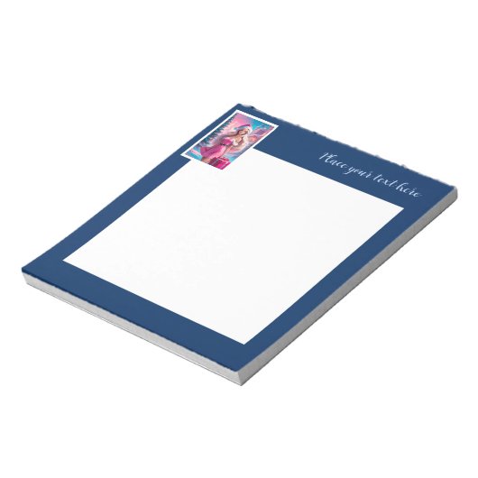 Mooi Roze Kerstmis Meisje 01 Notitieblok (Linkerzijde)