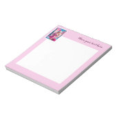 Mooi Roze Kerstmis Meisje 01 Notitieblok (Linkerzijde)