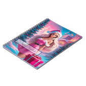 Mooi Roze Kerstmis Meisje 01 Notitieboek (Linkerzijde)